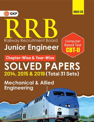 RRB Junior Engineer Chapter-Wise & Year Wise Solved Papers 2014, 2015 &2019 (Total 31 Sets) Mechanical & Allied Engineering