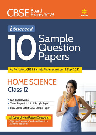 CBSE Board Exams 2023 10 Sample Question Papers Home Science Class 12