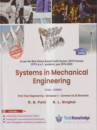 Systems In Mechanical Engineering First Year Engineering - Semester I - Common To All Branches