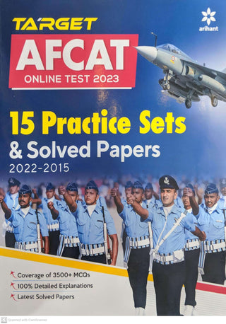 AFCAT ONLINE TEST 2023 15 PRACTICE SETS & SOLVED PAPERS 2022-2015
