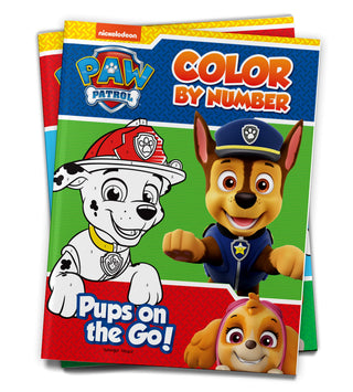 Pups On The Go! Paw Patrol, Color By Number Activity Book