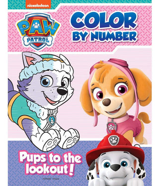 Pups To The Lookout: Paw Patrol, Color By Number Activity Book