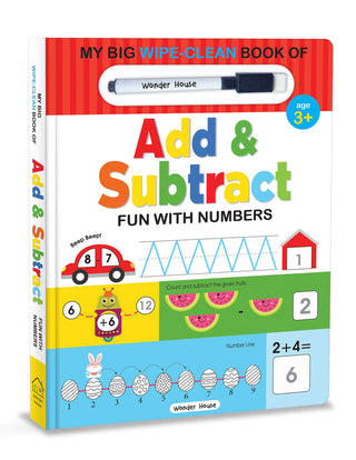 My Big Wipe And Clean Book Of Add And Subtract Fun With Numbers Age 3+