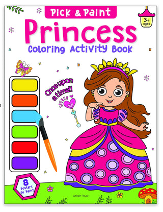 Pick And Paint Princess Coloring Activity Book