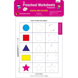My Preschool Worksheets Programme Shapes And Colours Age 5+