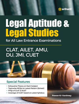 Legal Aptitude & Legal Studies for All Law Entrance Examinations CLAT, AILET,AMU, DU, JMI,CUET