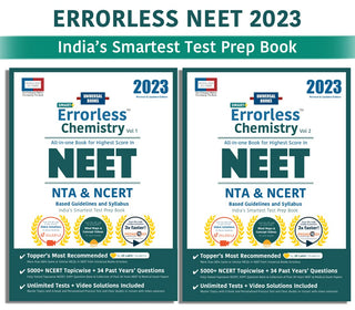 स्मार्ट एररलेस केमिस्ट्री NEET 2023 - (खंड 1 आणि 2)