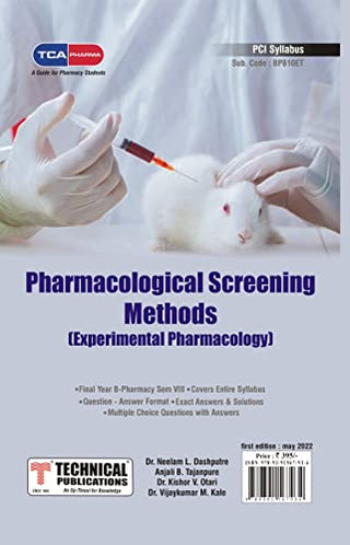 Pharmacological Screening Methods (Experimental Pharmacology); B-Pharmacy Sem-VIII