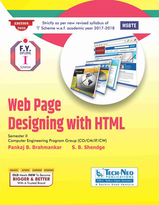 Web Page Designing With HTML : Sem 2 MSBTE I Scheme F.Y Diploma (Computer Engineering)