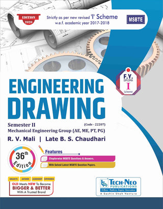 ENGINEERING DRAWING : Sem 2 MSBTE I Scheme F.Y Diploma (Mechanical Engineering)