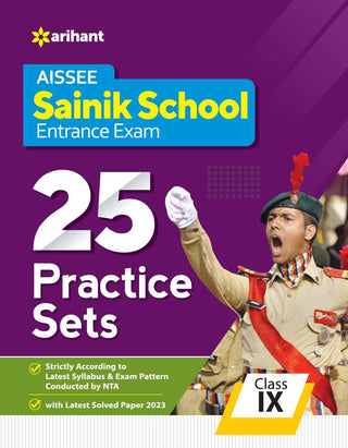 AISSEE : Sainik School Entrance Exam 25 Practice Sets Class 9