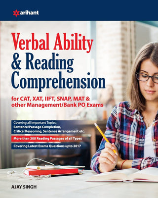 Verbal Ability & Reading Comprehension For CAT, XAT, IIFT, SNAP, MAT & Other Management/ Bank PO Exam