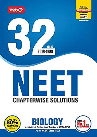 32 वर्षे 2019-1988 NEET अध्यायनिहाय उपाय जीवशास्त्र