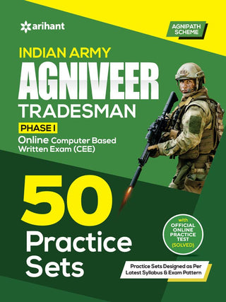 Indian Army Agniveer Tradesman Phase-1 Online Computer Based Written Exam (CEE) 50 Practice Sets