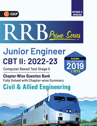RRB Prime Series Junior Engineer CBT II : 2022-23 Computer Based Test Stage -II (Civil & Allied Engineering)