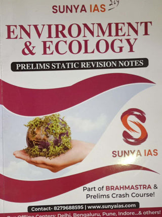 Sunya IAS Environment & Ecology Prelims Static Revision Notes