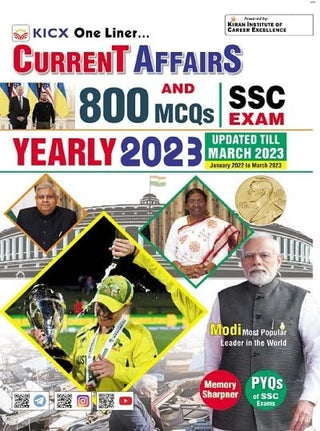 Current Affairs And 800 MCQs Yearly 2023 (SSC Exam)