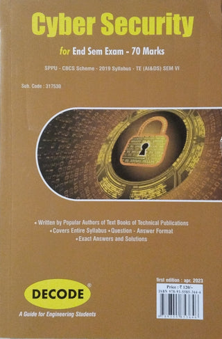 Cyber Security for SPPU 19 Course (TE - VI - AI&DS - 317530) (Decode) (END SEM)