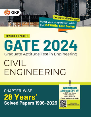 GATE 2024 स्थापत्य अभियांत्रिकी धडा -वार 28 वर्षांचे सोडवलेले पेपर 1996-2023
