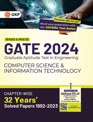 GATE 2024 संगणक विज्ञान आणि माहिती तंत्रज्ञान प्रकरण -निहाय 32 वर्षांचे सोडवलेले पेपर 1992-2023