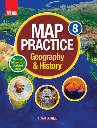 Viva Map Practice Geography & History Book 8