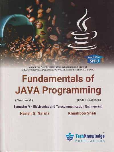 Fundamentals Of Java Programming (Elective - I) Semester V-Electronics ...