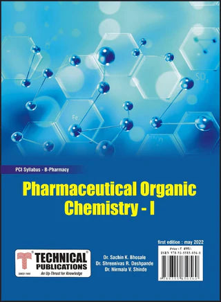 Pharmaceutical Organic Chemistry I for  B. PHARMACY  PCI SYLLABUS - 17  ( SEM II - BP202T) - TEXTBOOK