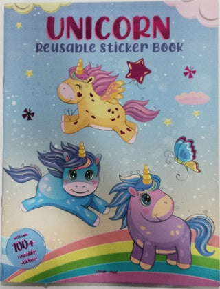 Unicorn World Fun Reusable Sticker Book