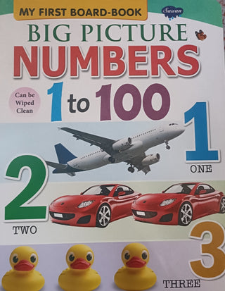 MY FIRST BOARD -BOOK BIG PICTURE NUMBERS 1 To 100