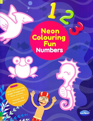 Neon Colouring Fun Numbers