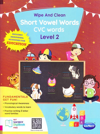 Wipe And Clean Short Vowel Words CVC Words Level - 2
