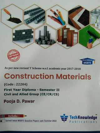 Construction Materials : F.Y. Diploma Sem II (Civil Engineering)
