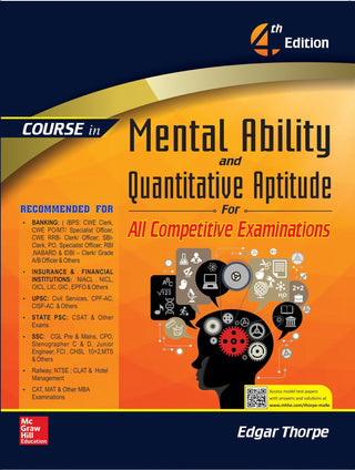 Course In Mental Ability And Quantitative Aptitude For All Competitive Examinations (4th Edition)