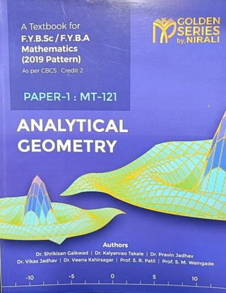 Analytical Geometry Paper-1 F.YB.Sc / F.Y.B.A (Golden Series By Nirali)