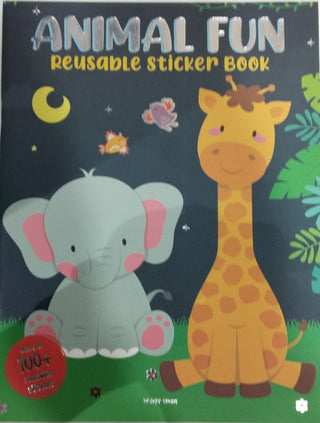 Animal Fun Reusable Sticker Book