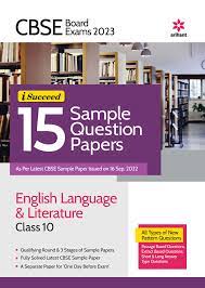 CBSE Board Exams 2023 I-Succeed 15 Sample Question Papers English Language & Literature Class 10