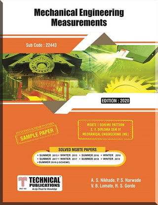 MSBTE I योजनेसाठी यांत्रिक अभियांत्रिकी मोजमाप (IV - Mech. - 22443)