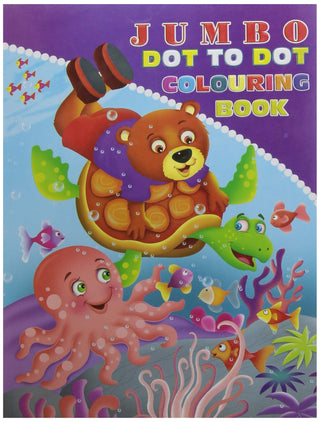 Jumbo Dot To Dot Colouring Book