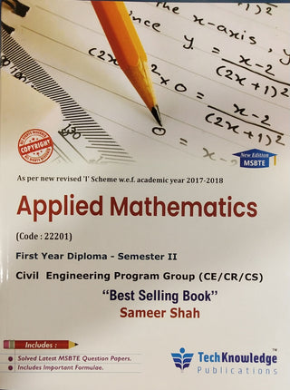 Applied Mathematics : Sem 2 MSBTE I Scheme F Y Diploma ( Civil Engineering )