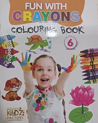 Crayons कलरिंग बुक 6 सह मजा
