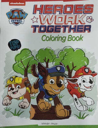 Heroes Work Together Coloring Book