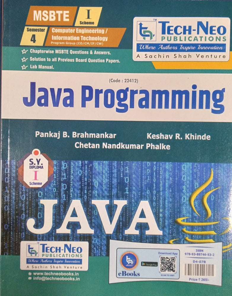 Java Programming : Sem-4 MSBTE I Scheme (Computer Engineering/Informat ...