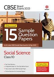 CBSE Board Exam 2023 I-Succeed 15 Sample Question Papers Social Science Class 10