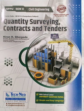 QUANTITY SURVEYING, CONTRACTS AND TENDERS (CIVIL ENGINEERING SEM 8) SPPU